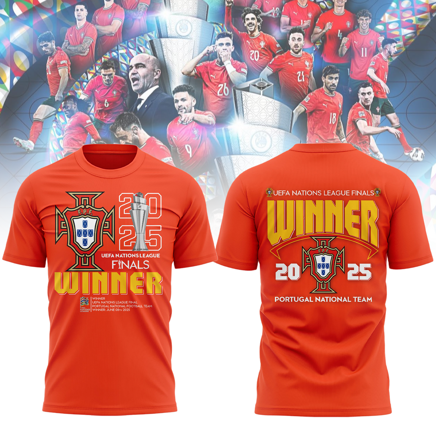 Portugal UEFA Nations League 2025 Champions 3D Shirt V1 DatND DVT