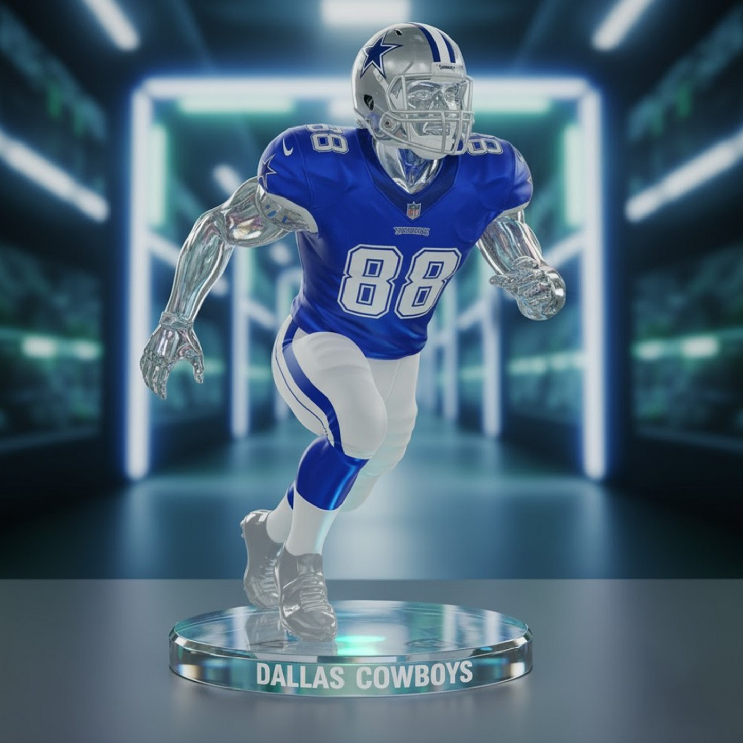 Premium DAL x NFL Crystal Style Desktop Ornament DatND DVT