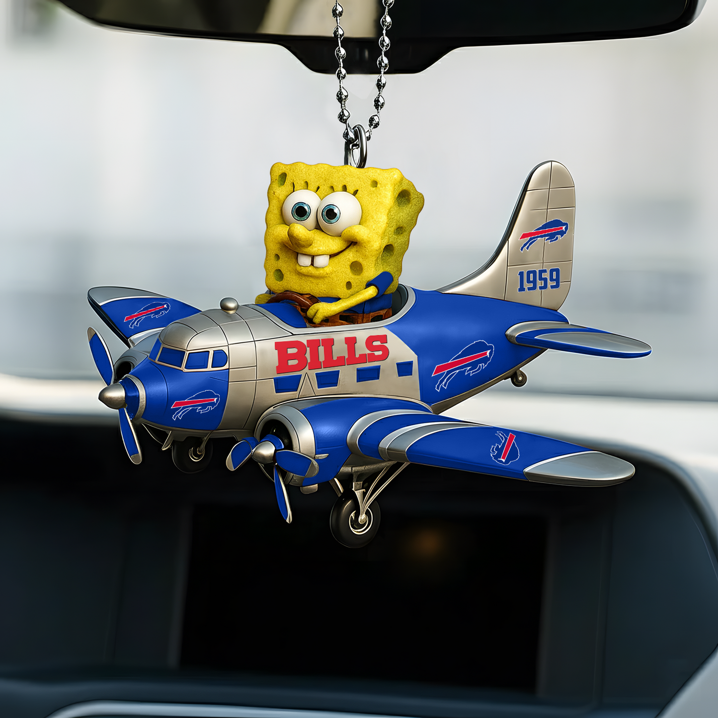Premium NFL BUF x SPO Car Ornament V1 DATND TANTD
