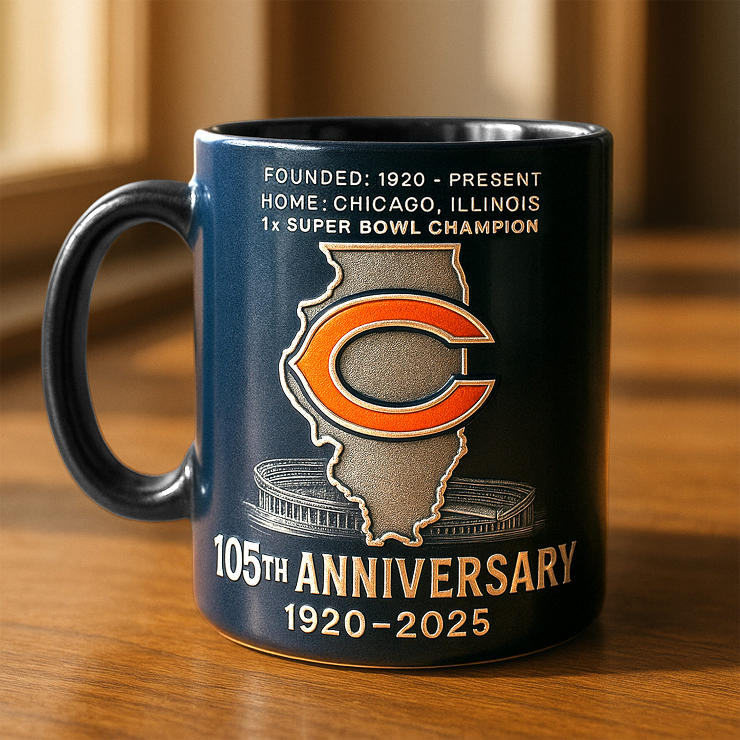 Premium NFL CHI The Anniversary Mug V1 NAK