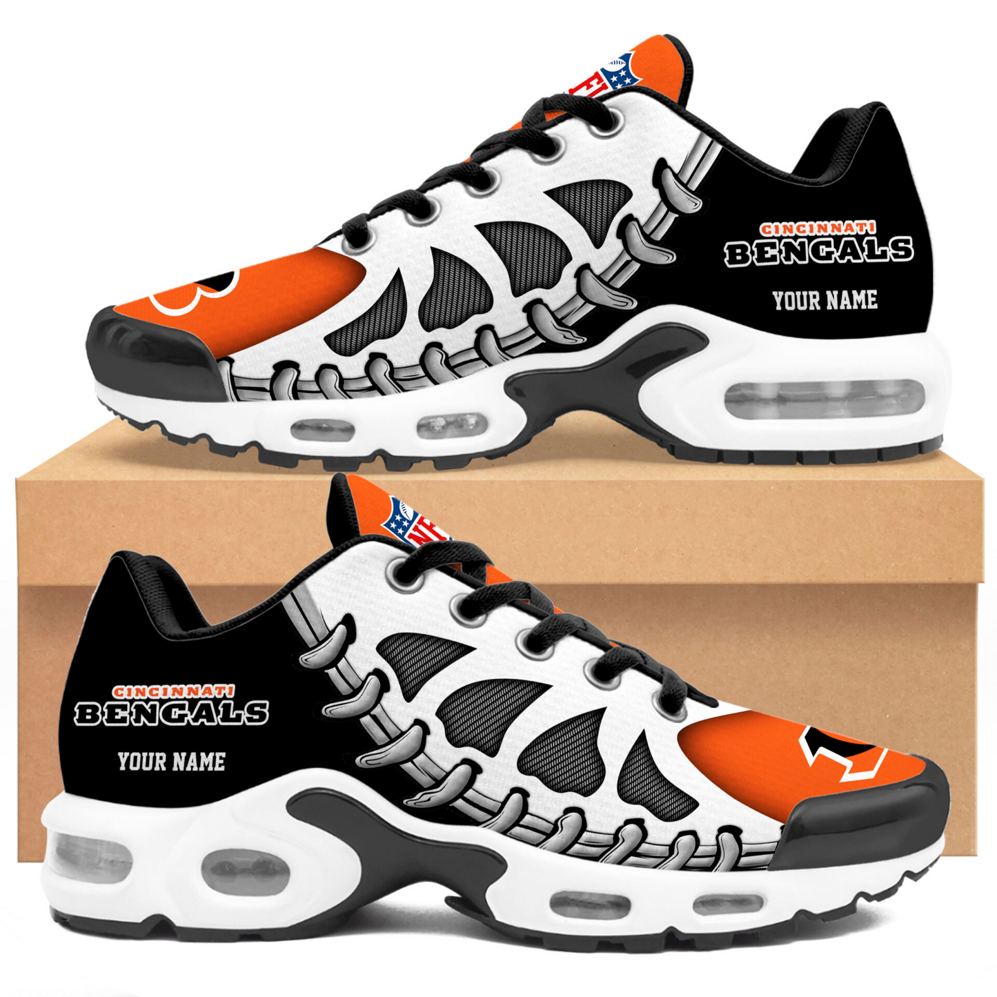 Premium NFL CIN Spine Rush Air Max Sneaker V4 NMD TTV