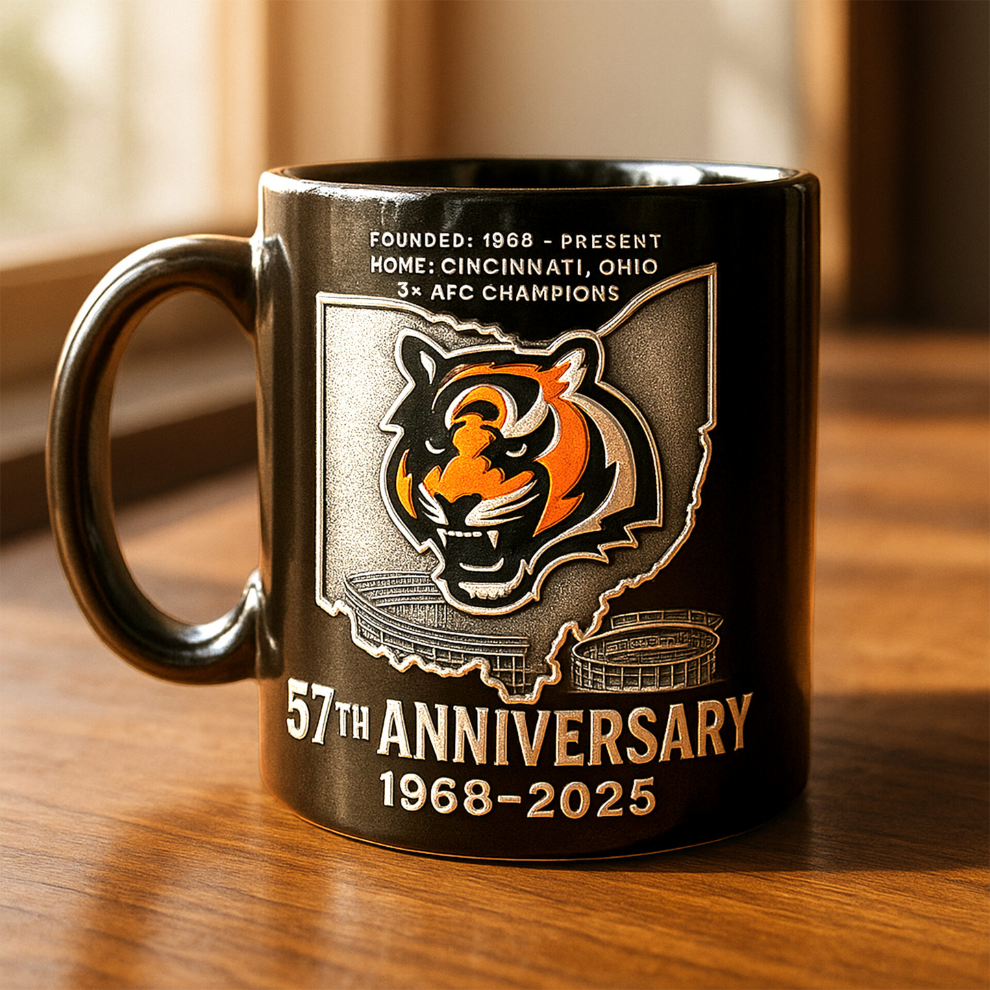Premium NFL CIN The Anniversary Mug V1 NAK