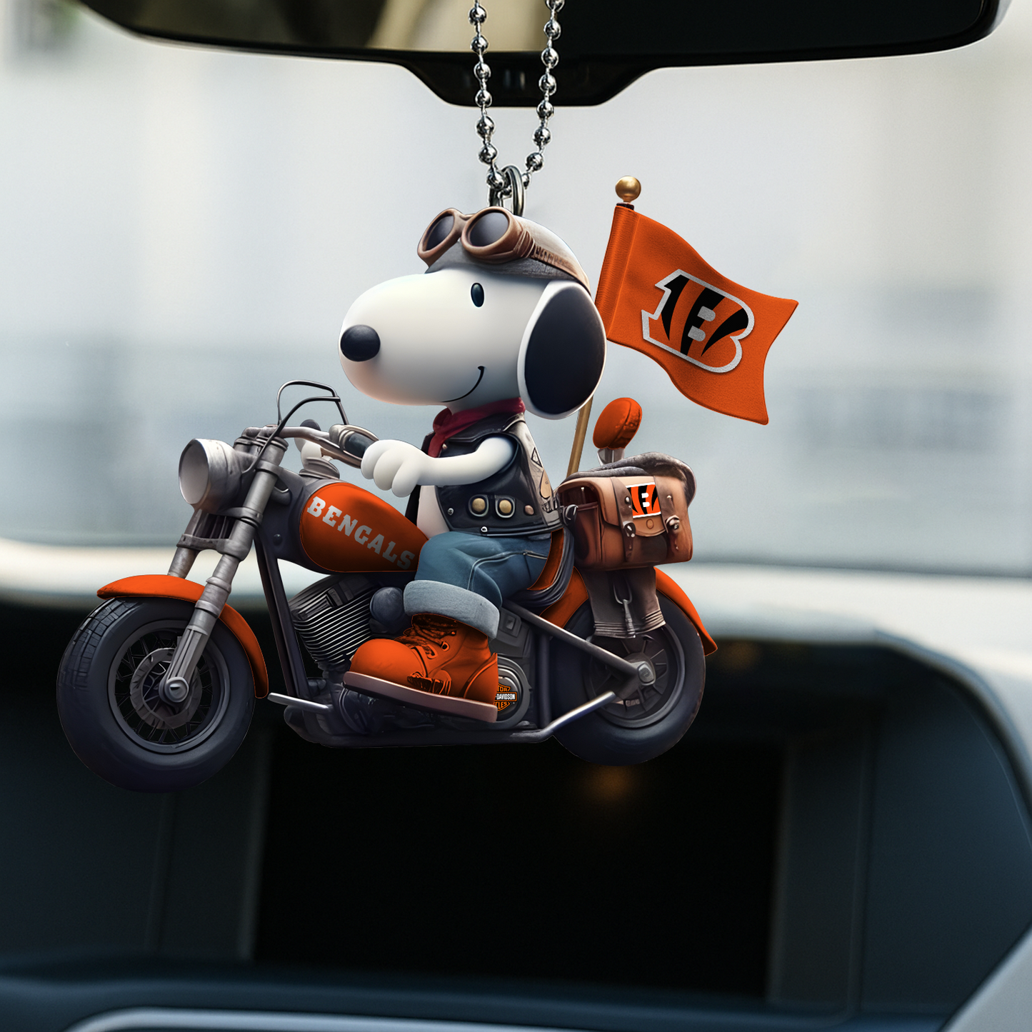 Premium NFL CIN x SNP Car Ornament DATND TANTD