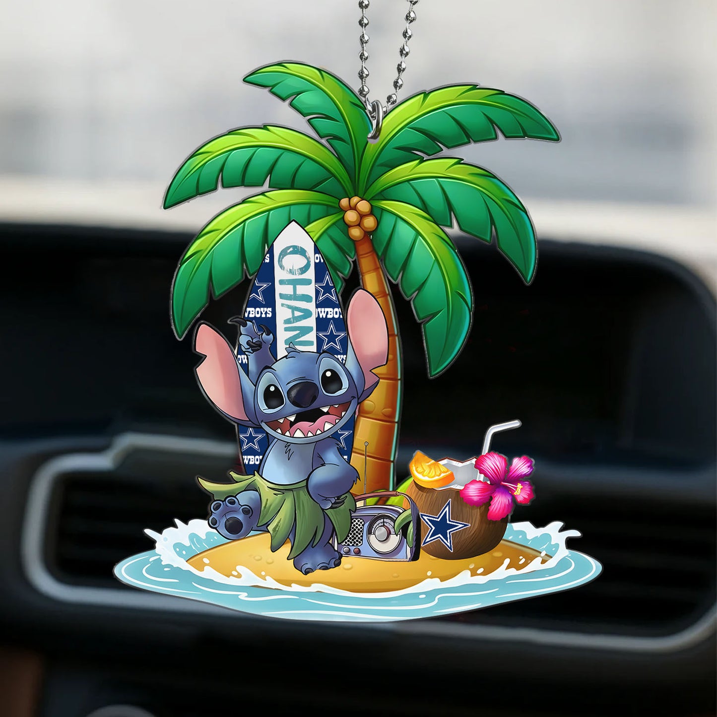 Premium NFL DAL x ST Hawai Car Ornament DatND DVT