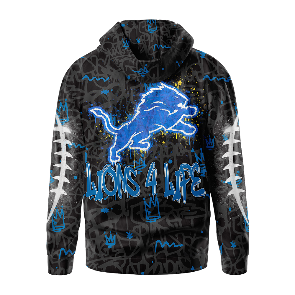 Premium NFL DET Special Graffiti Hoodie V2 NMD TTV