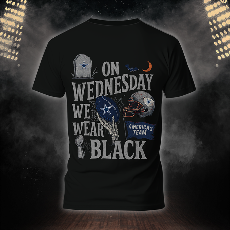 Premium NFL DLCB On Wednesday We Wear Black T-shirt V4 NMD TTV