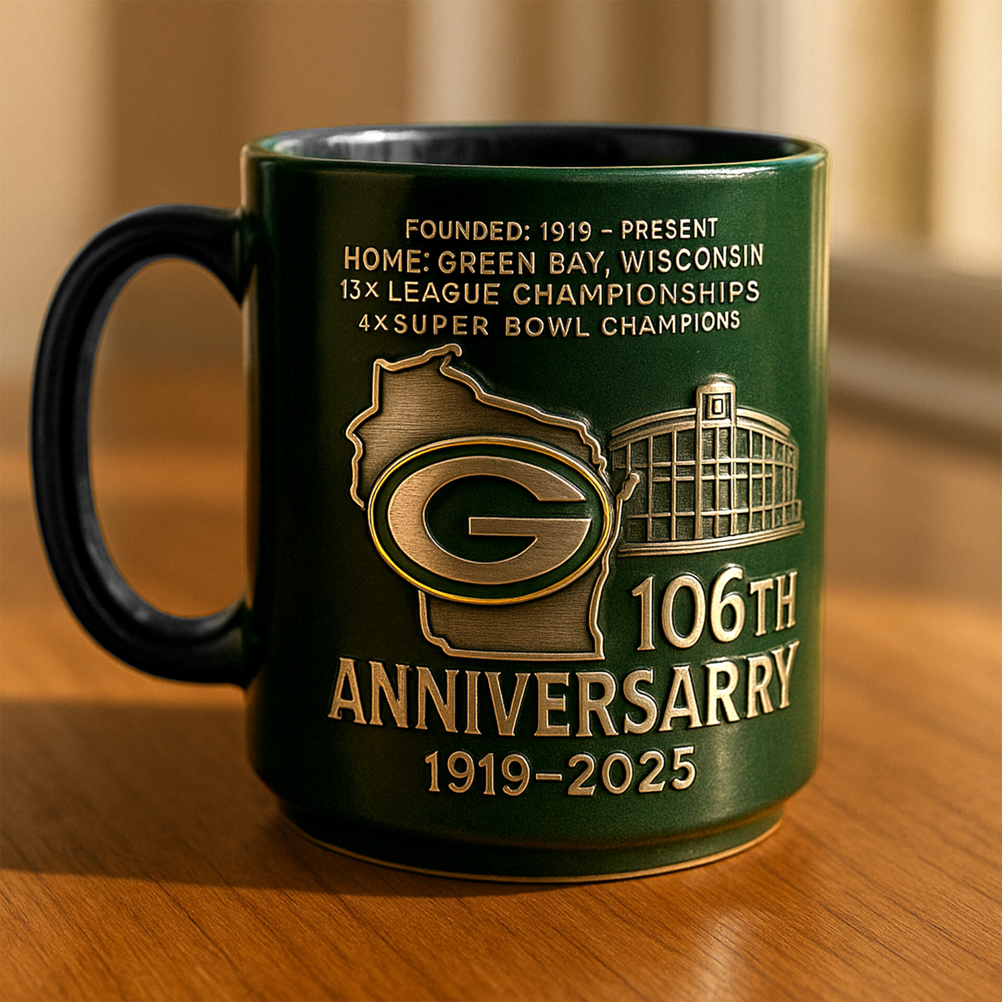 Premium NFL GB The Anniversary Mug V1 NAK