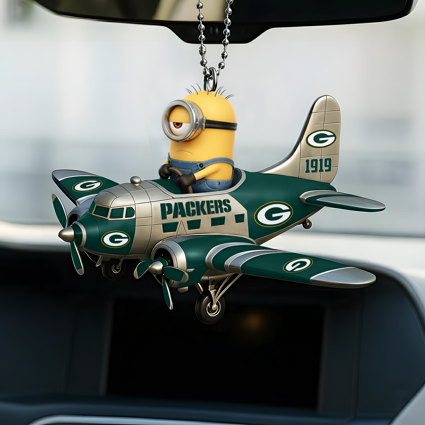 Premium NFL GB x MINI Car Ornament V1 DATND TANTD