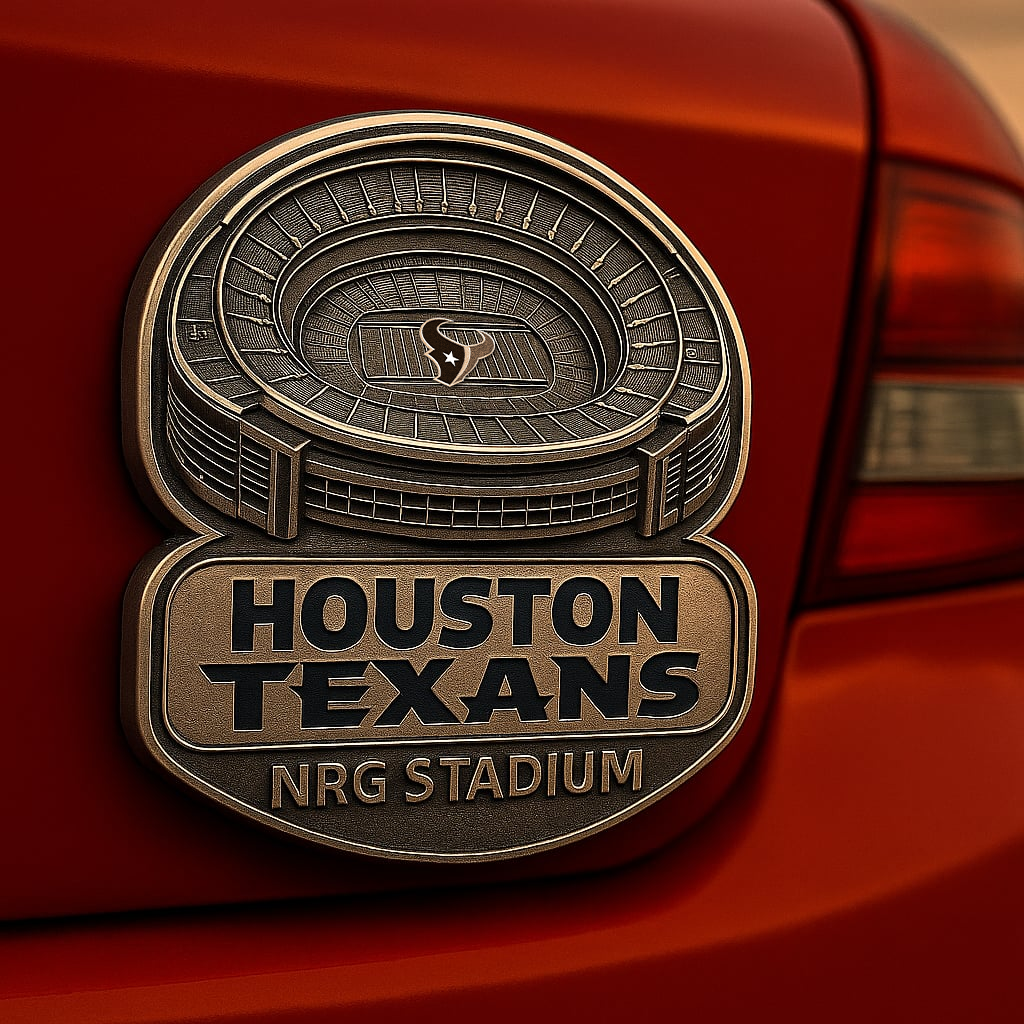 Premium NFL HTX 3D Car Name Badge V1 NMD NTL