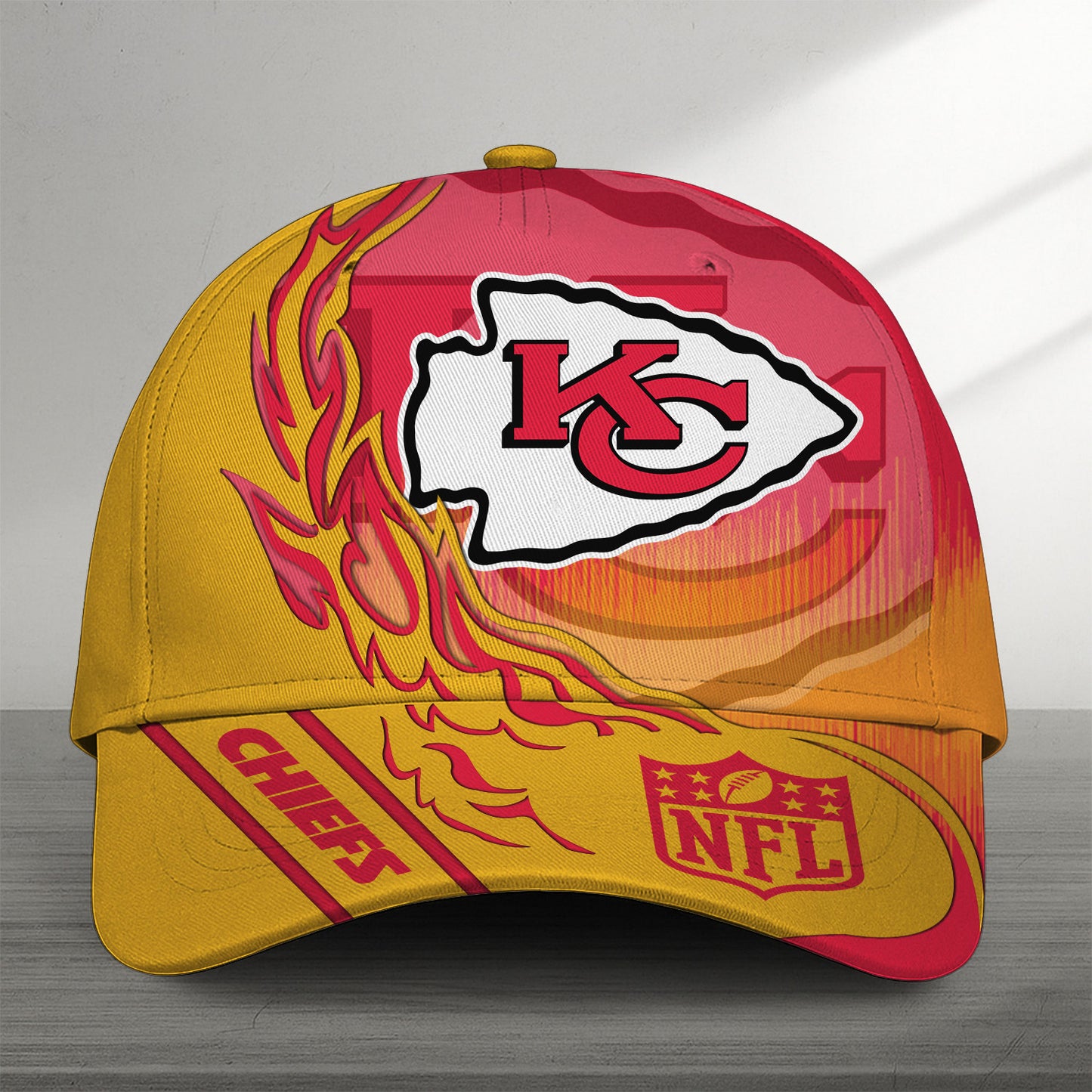 Premium NFL KCC Flame Burst Cap V10 NMD NHM