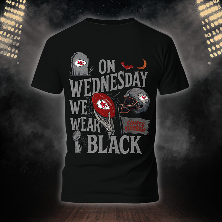 Premium NFL KCC On Wednesday We Wear Black T-shirt V4 NMD TTV