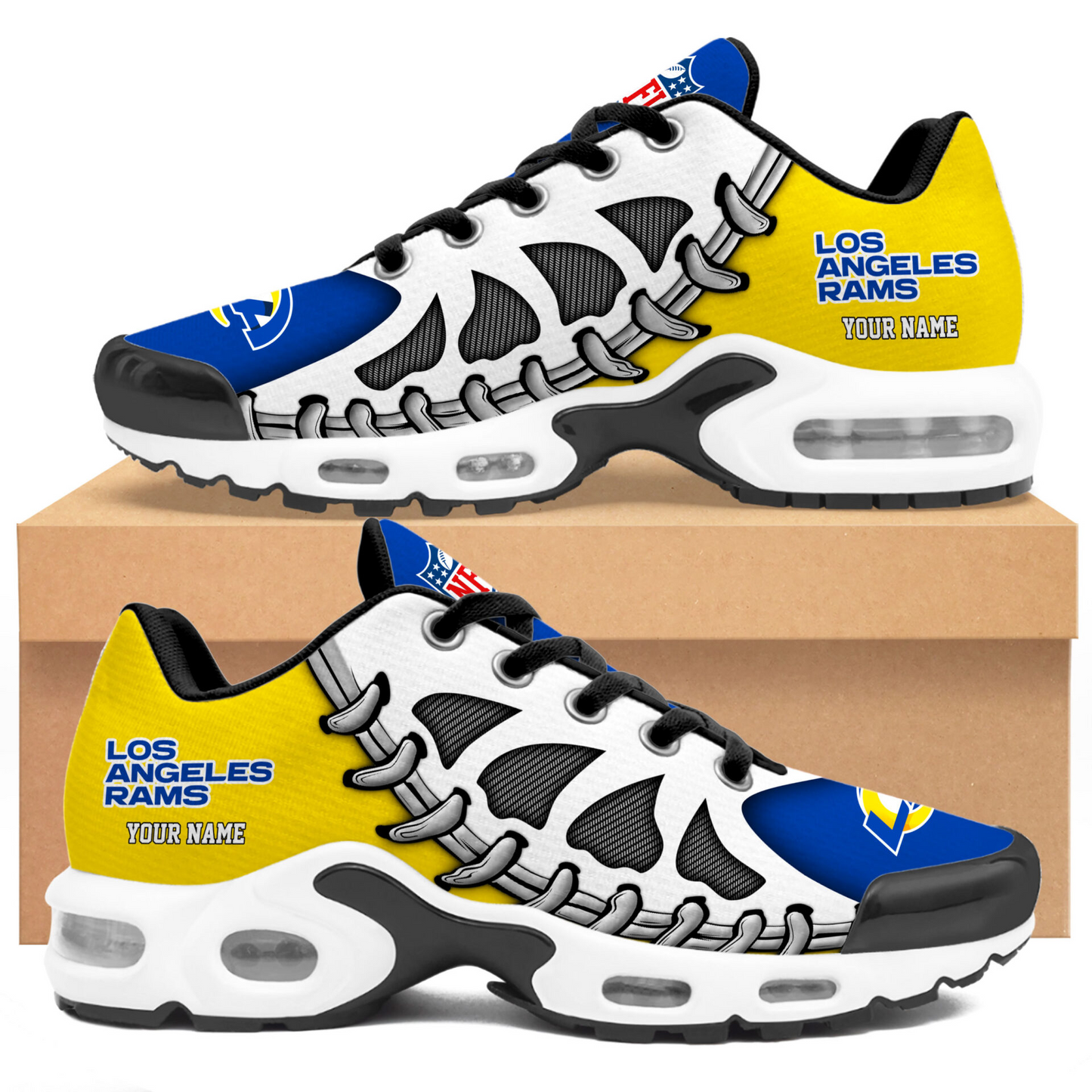 Premium NFL LAR Spine Rush Air Max Sneaker V4 NMD TTV