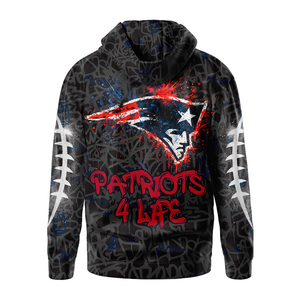 Premium NFL NE Special Graffiti Hoodie V2 NMD TTV