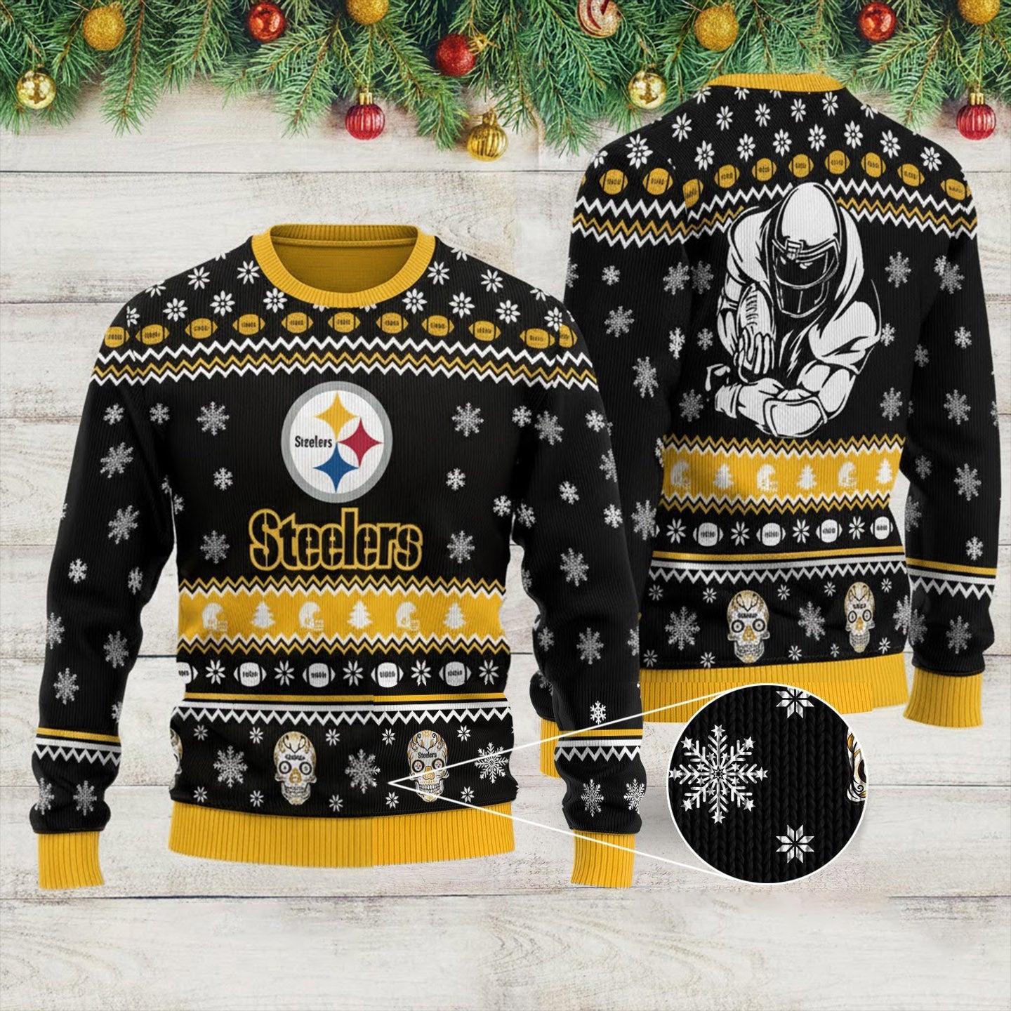 Premium NFL PIT Holiday Wool Sweater V1 NAK NHM