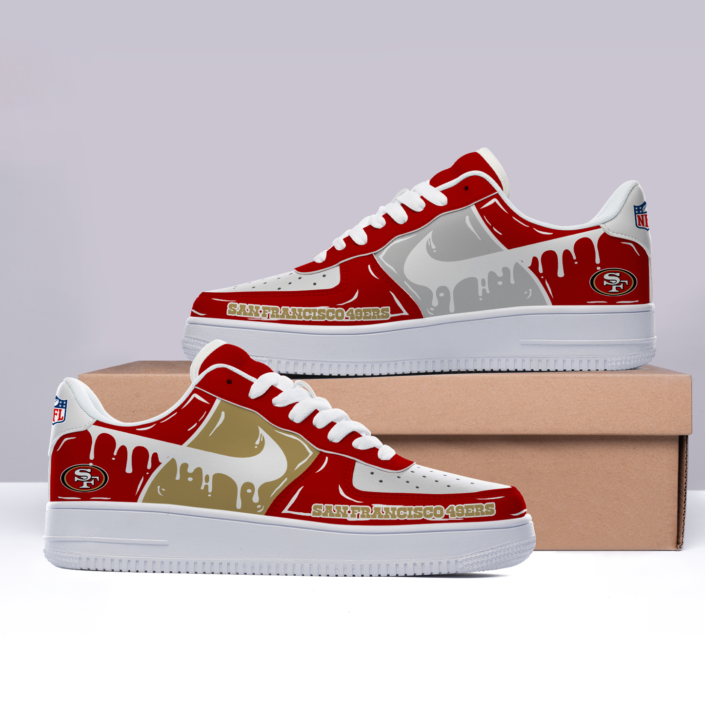 Premium NFL SF49 AF1 Sneaker V1 NMD TTV