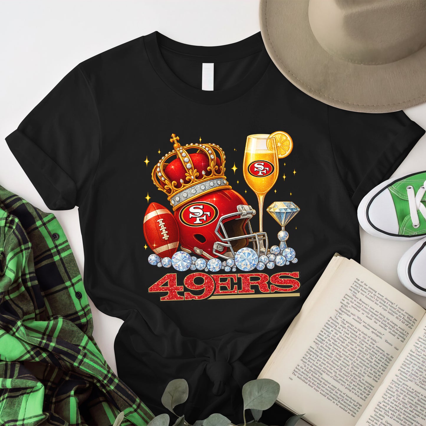 Premium NFL SF49 Diamond T-shirt V5 NMD NHM
