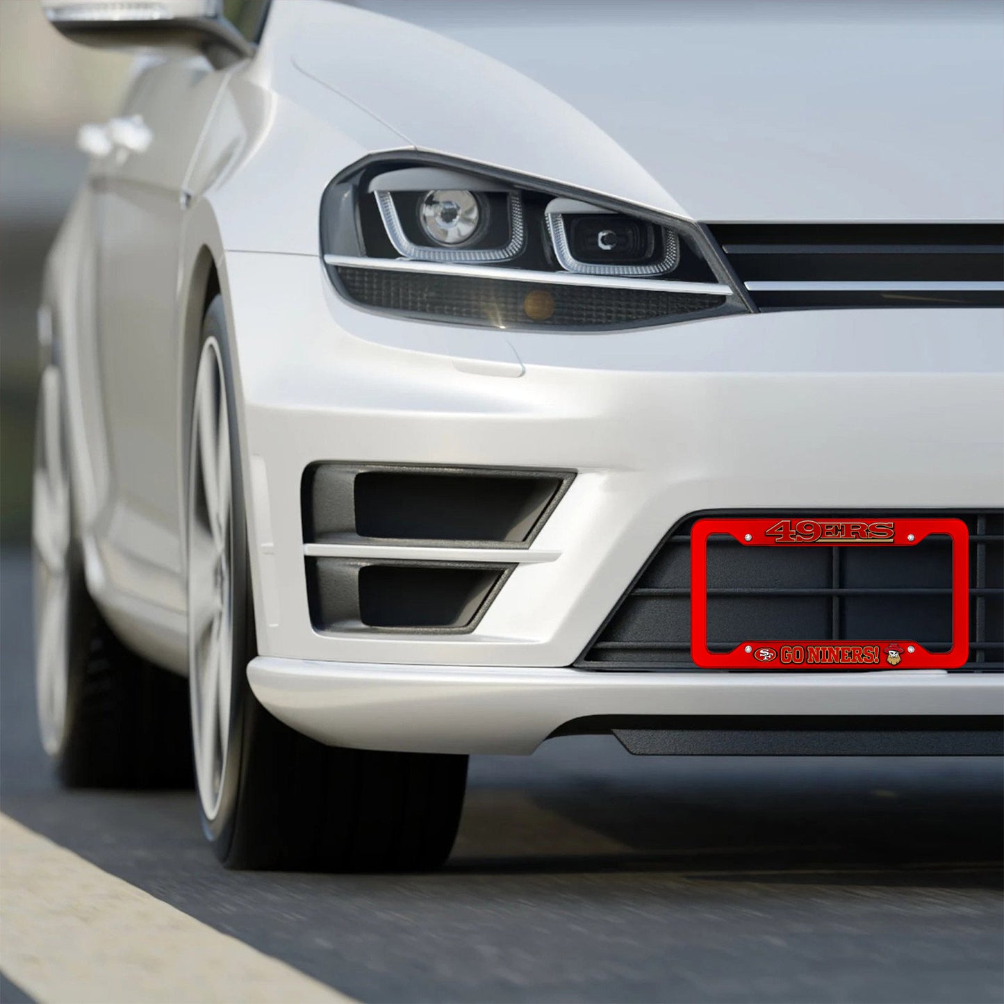 Premium NFL SF49 License Plate Frame HI V1 NMD NHM