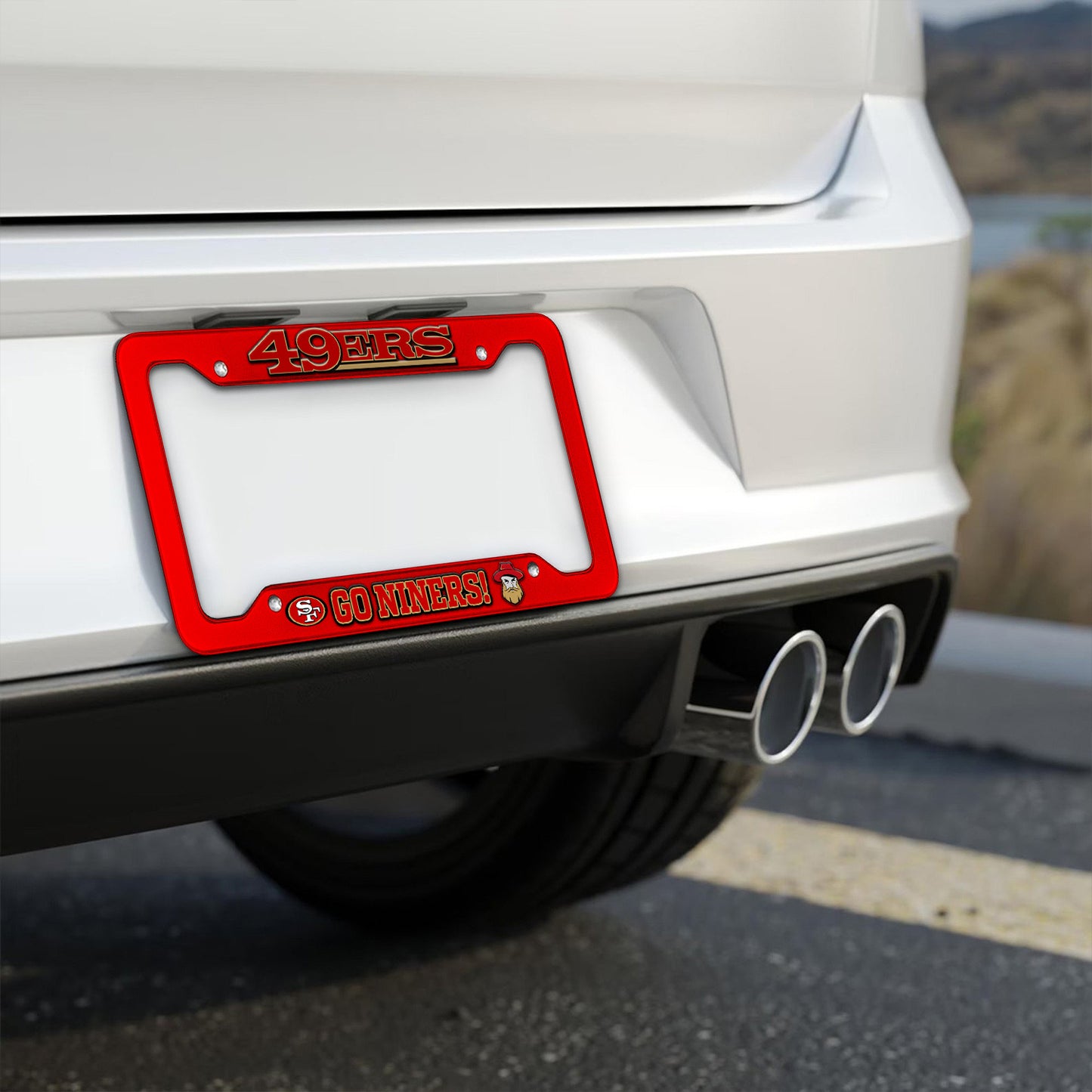 Premium NFL SF49 License Plate Frame HI V1 NMD NHM