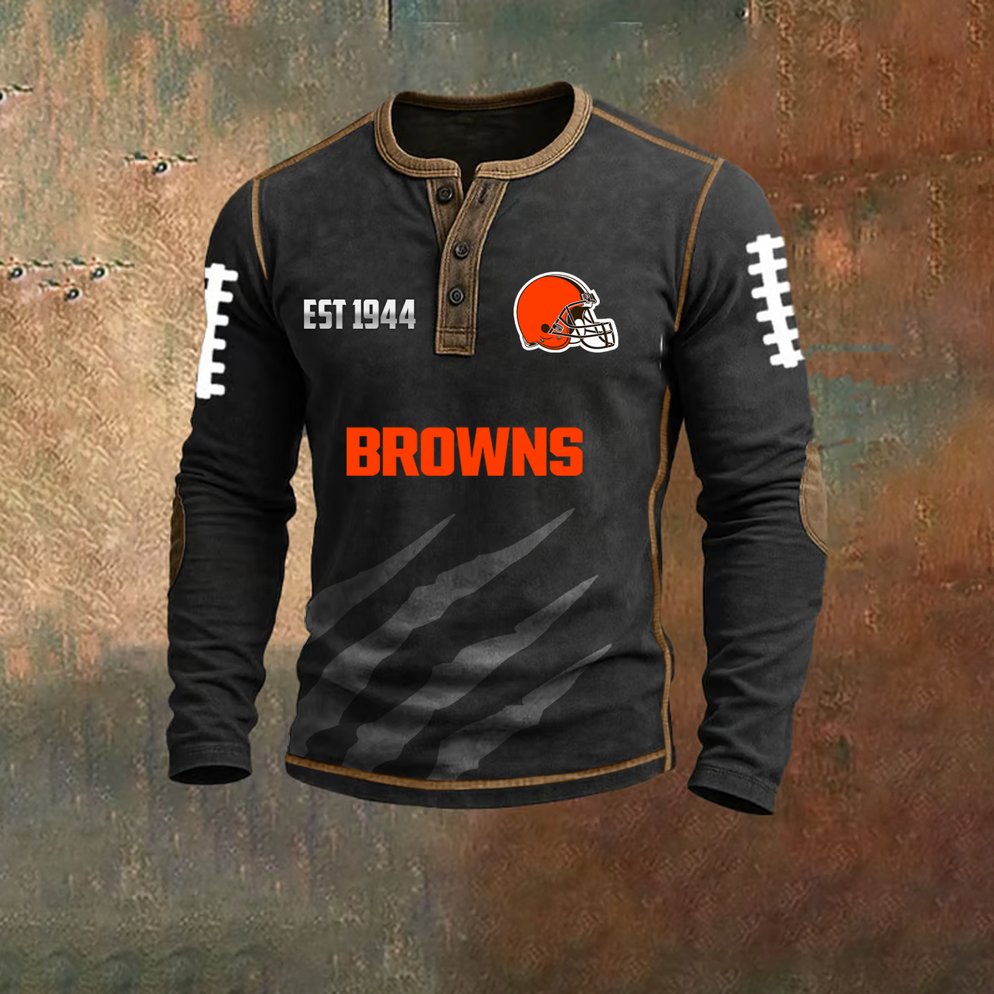 PREMIUM NFL x CLE TEAM LONG SLEEVE SHIRT V1 NAK HTLP