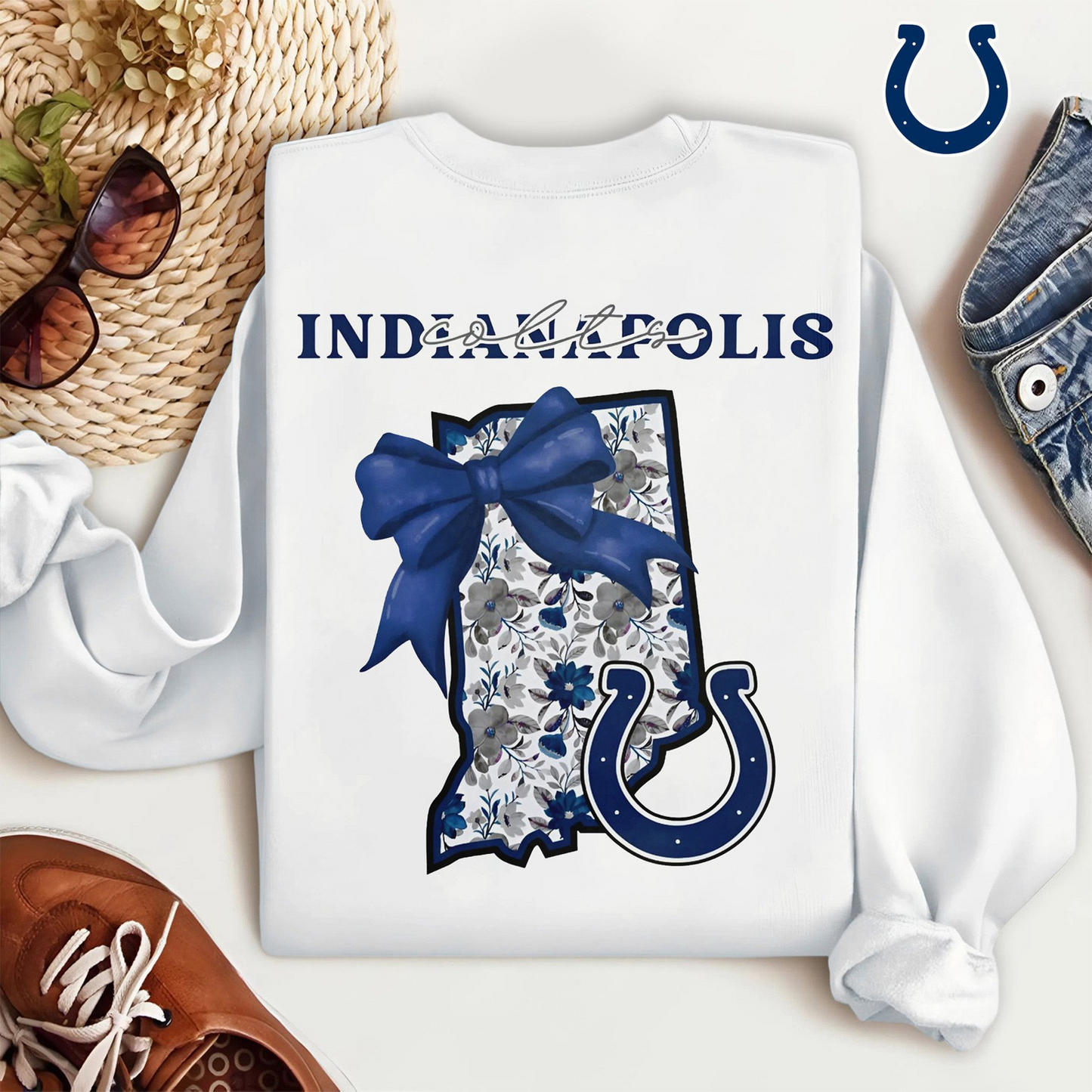 Premium NFL x IND Cozy State Bow Sweatshirt TUANND TANTD