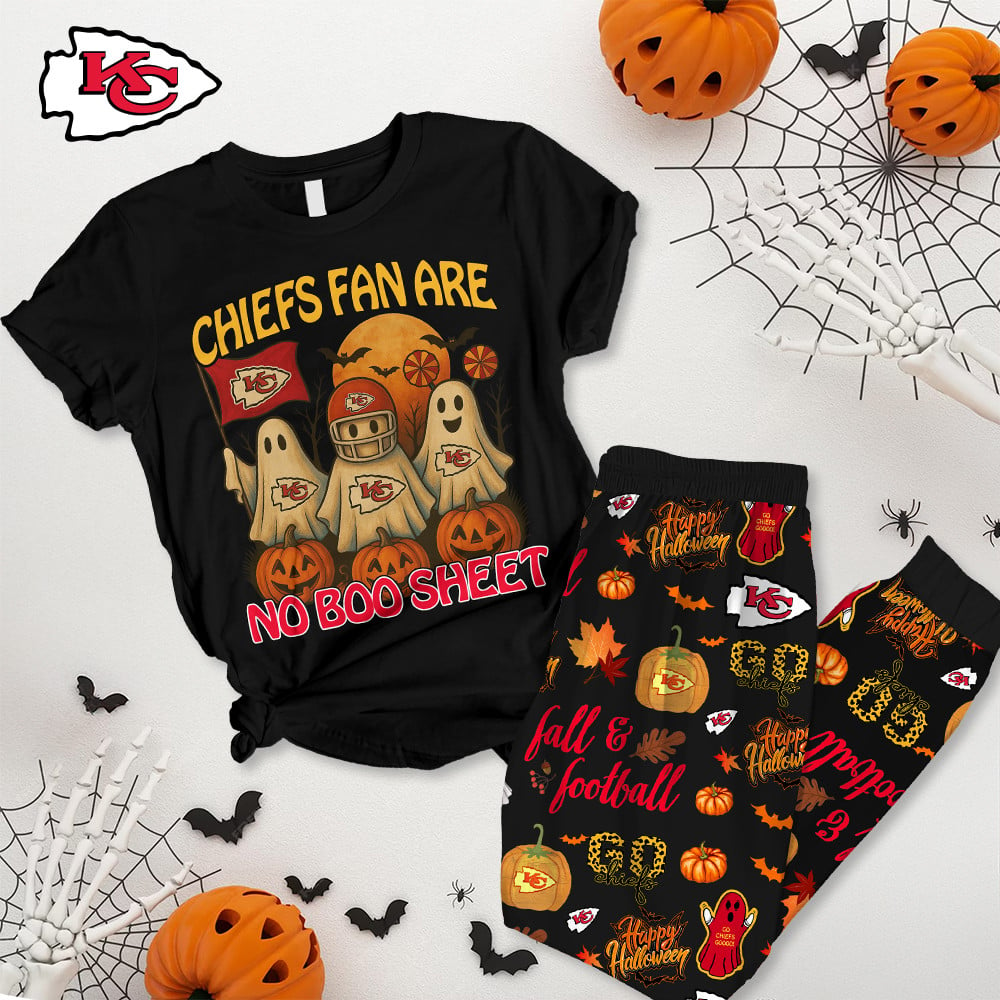 Premium NFL X KCC Halloween Pajamas Set NDT NHM