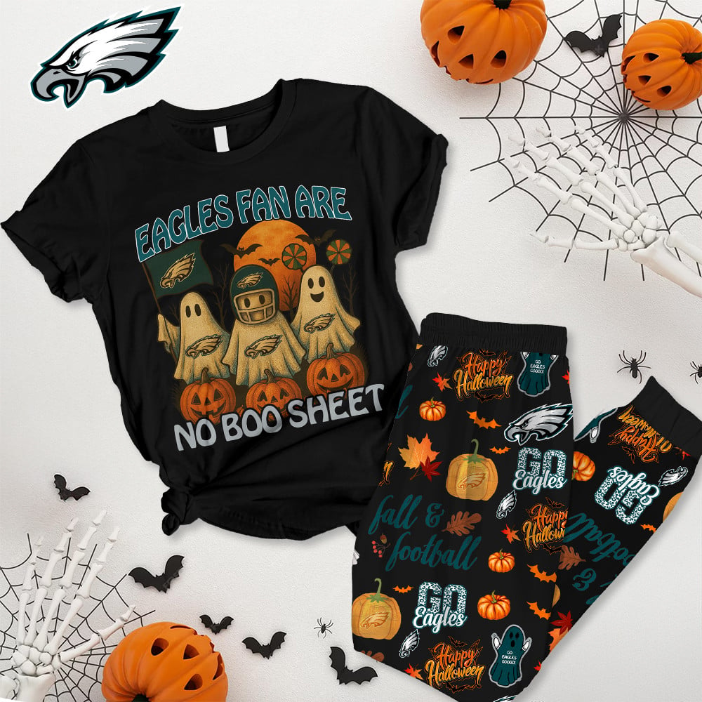Premium NFL X PHIL Halloween Pajamas Set NDT NHM