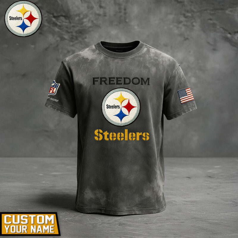 Premium NFL x PIT The Freedom Washed Tee NDT TDT