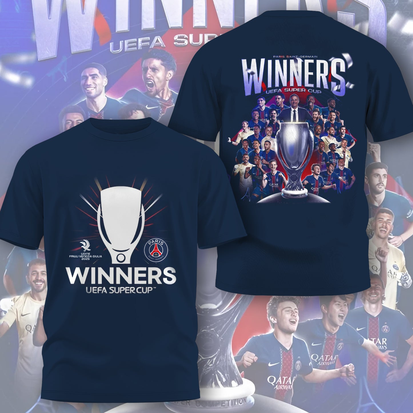 Premium PSG UEFA Super Cup Champions V1 t-shirt NMD NHM
