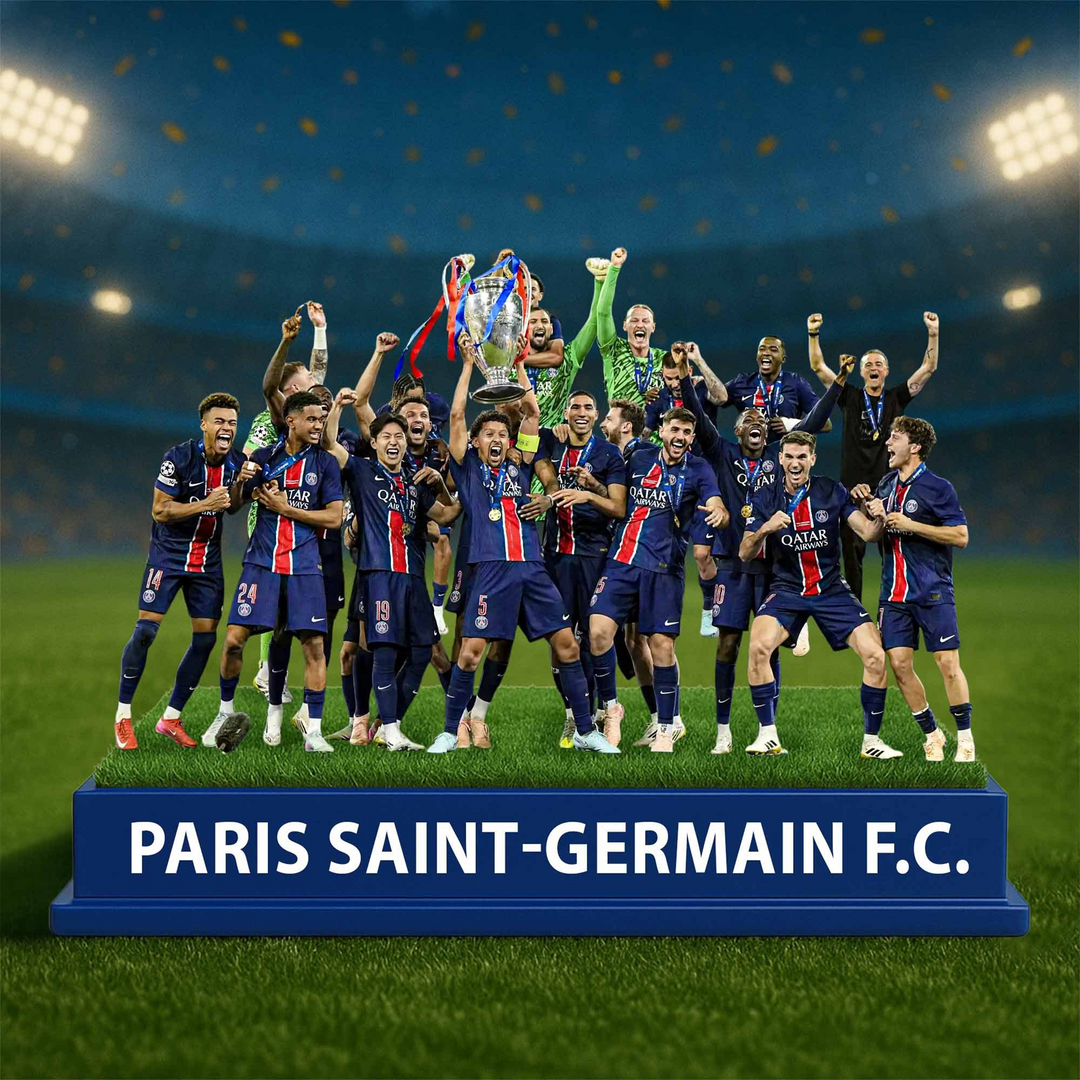 Paris SG UEFA Champions League 2025 Acrylic Plaque V6 NDD DVT