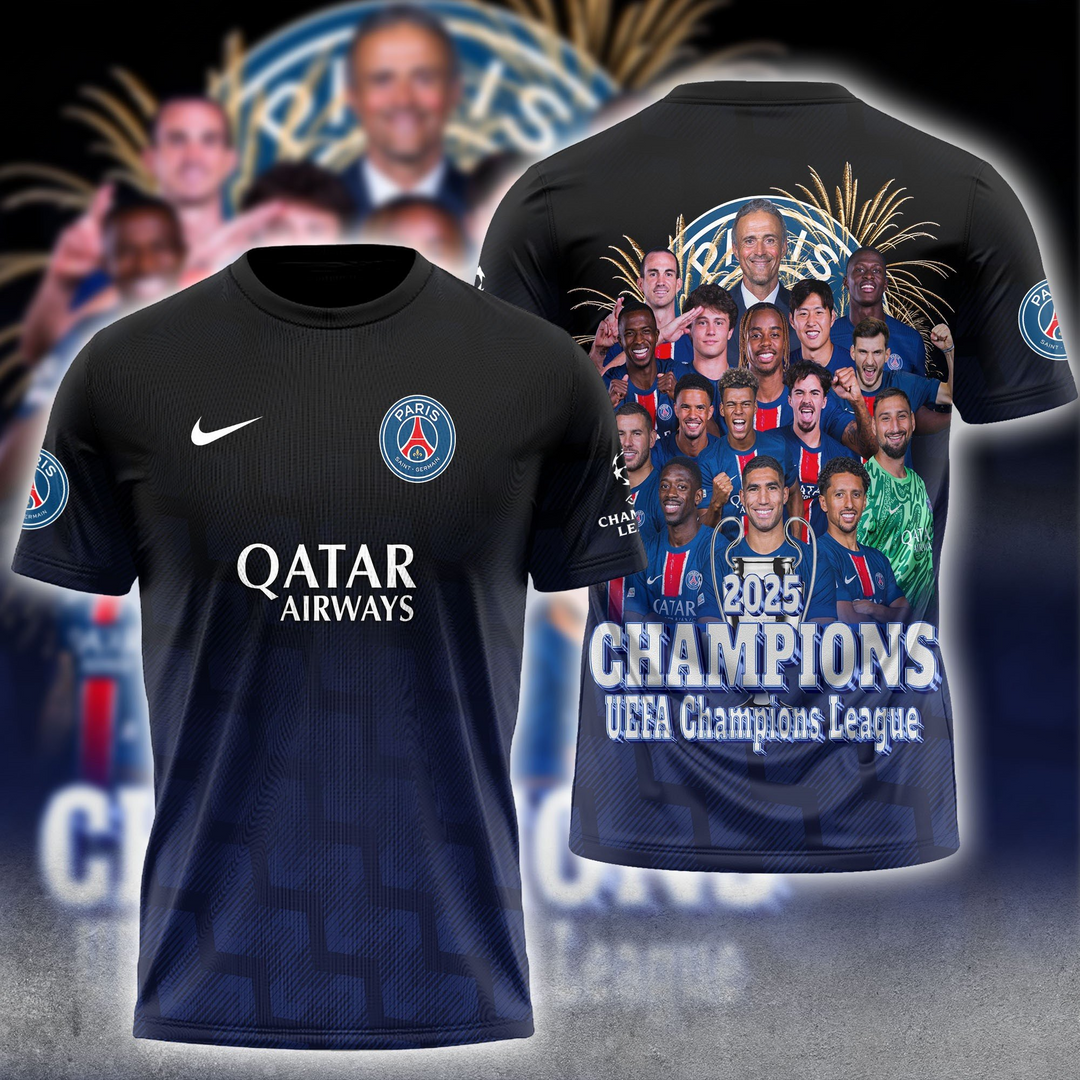 Paris SG UEFA Champions League Champions V4 Shirt DDTCTND