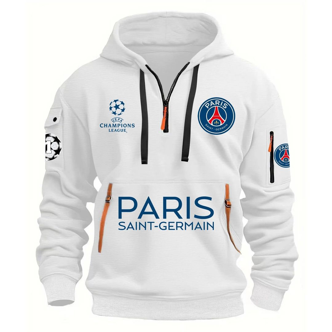Paris SG UEFA Champions League Champions Zipper Hoodie DDTTTV