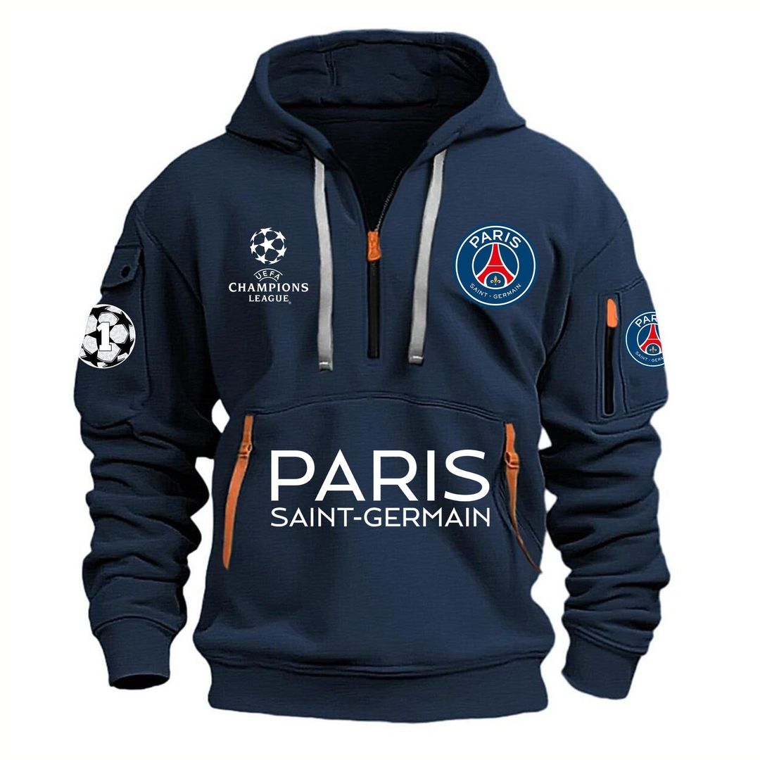 Paris SG UEFA Champions League Champions Zipper Hoodie DDTTTV