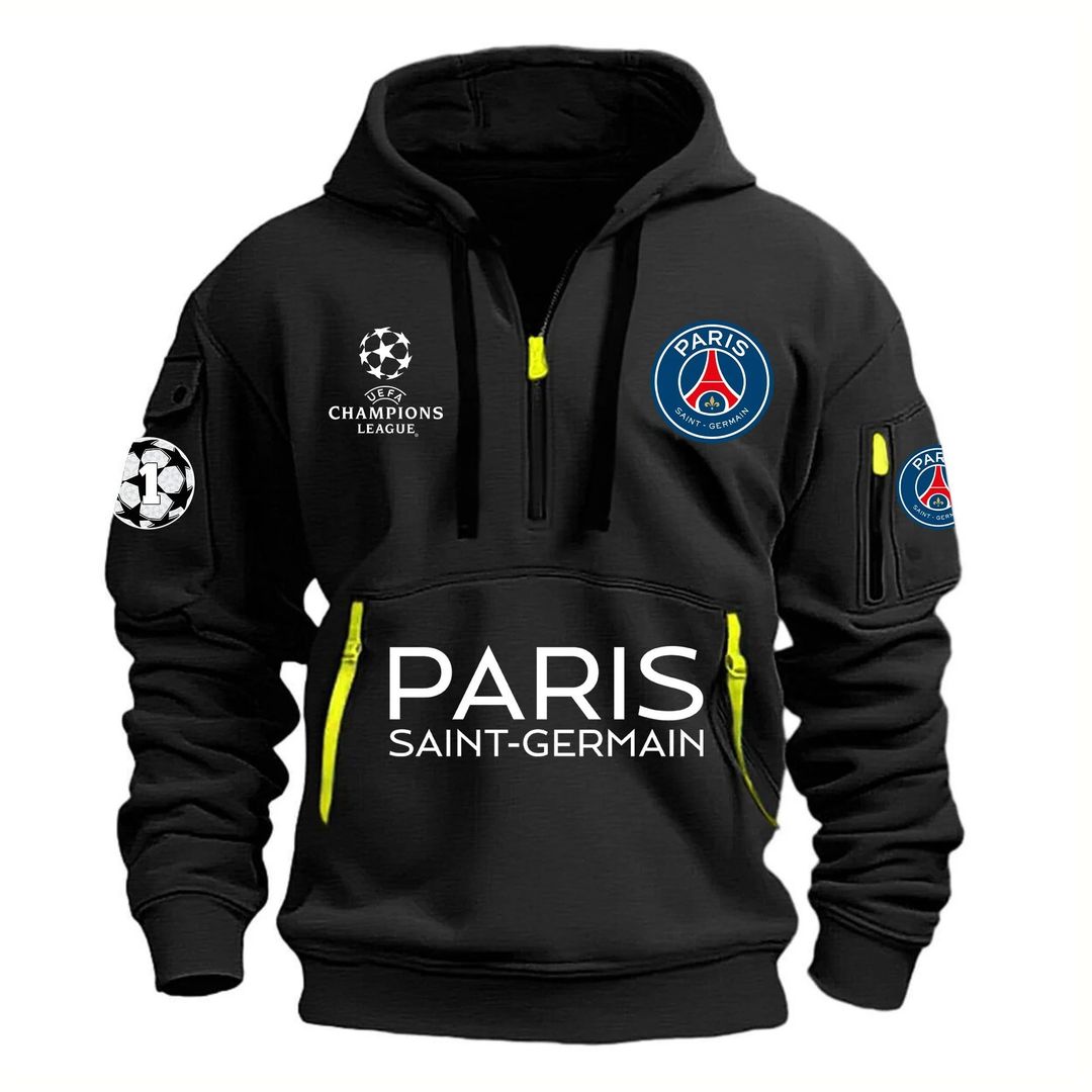 Paris SG UEFA Champions League Champions Zipper Hoodie DDTTTV