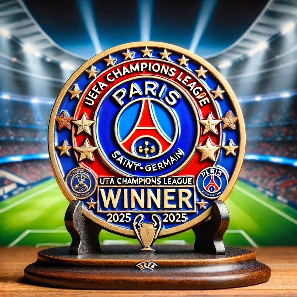 Paris SG UEFA Champions League Winner Premium Acrylic Plaque DDTTTV