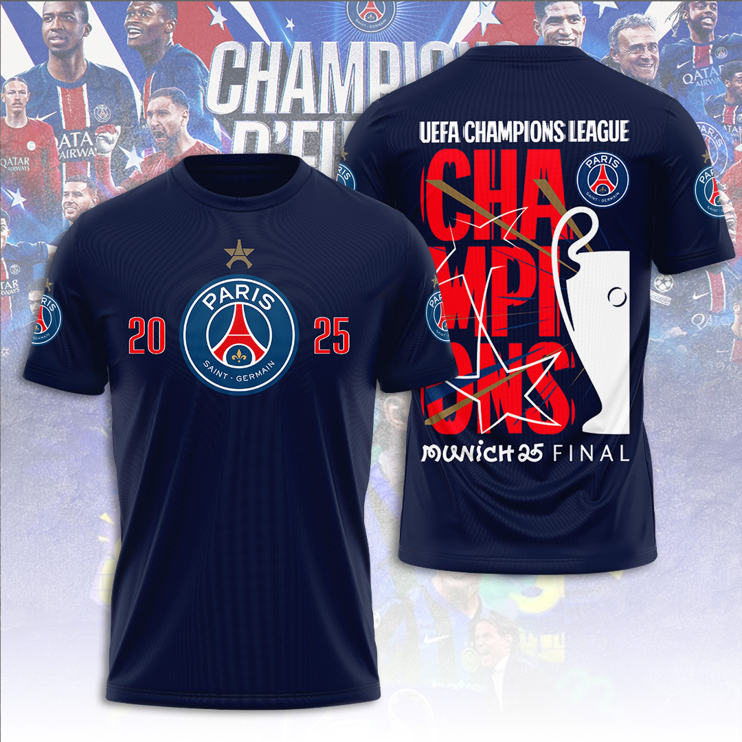 Paris SG UEFA Champions League Champions V24 Shirt DDTCTND
