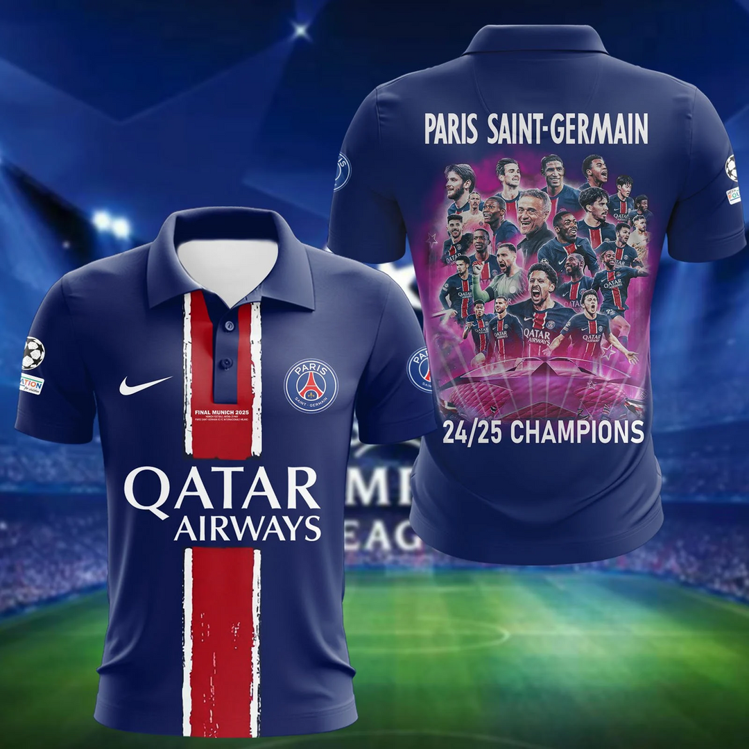 Paris SG - UEFA Champions League 2025 3D Shirt V8 0206 DatND DVT