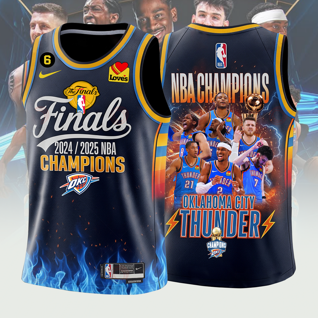 OKC 2025 NBA Finals Champions Basketball Jersey V5 2306 DatND DVT