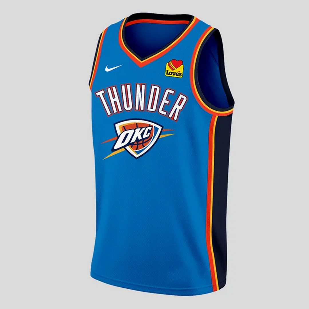 OKC 2025 NBA Finals Champions Basketball Jersey V14 NDDDVT