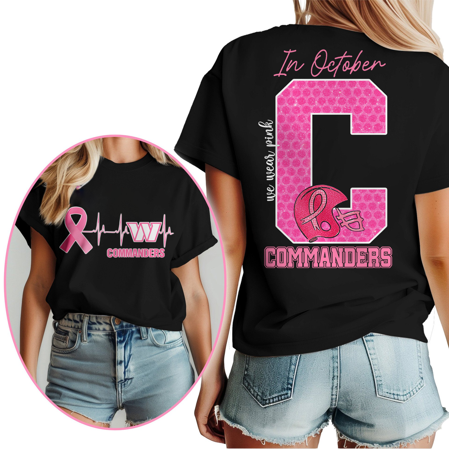 WC Premium NFL Breast Cancer Women Shirt DDT NTL