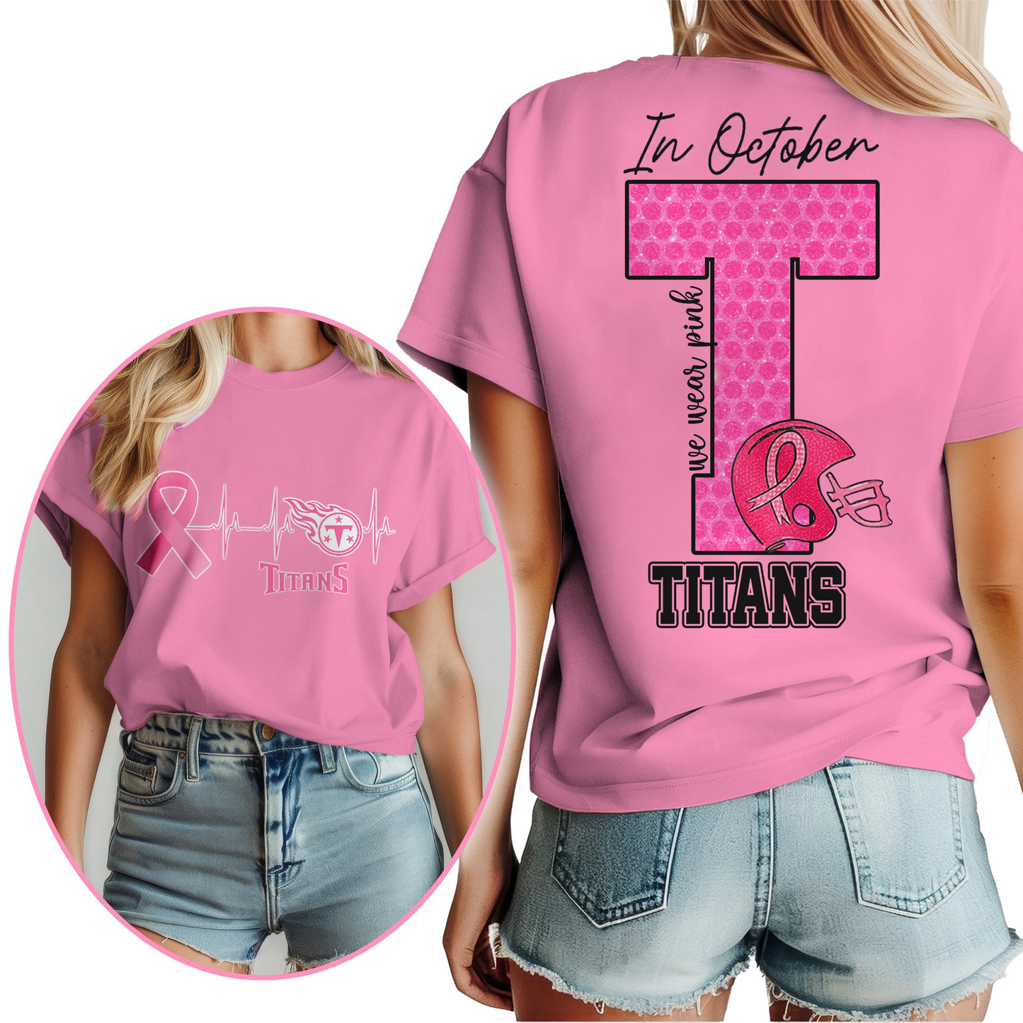 TT Premium NFL Breast Cancer Women Shirt DDT NTL