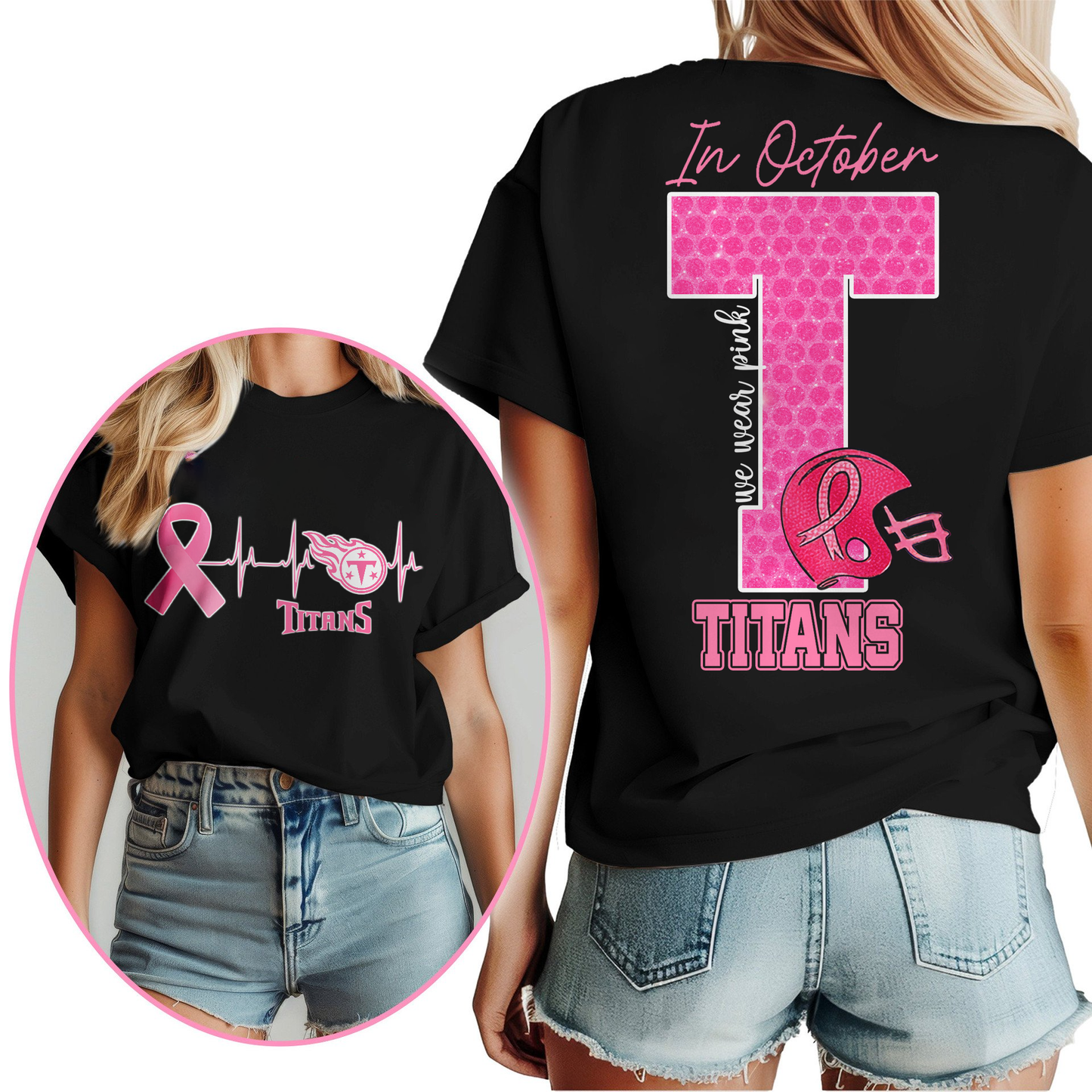TT Premium NFL Breast Cancer Women Shirt DDT NTL