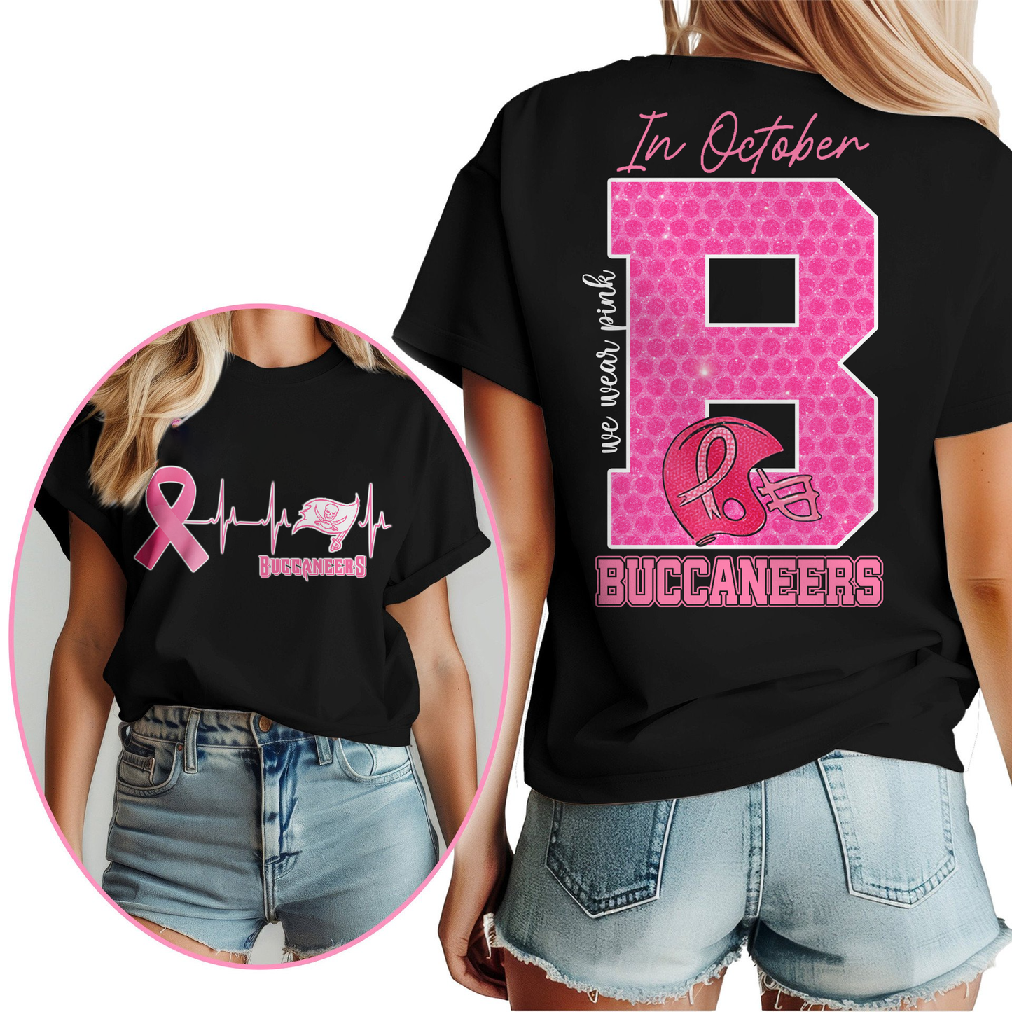 TBB Premium NFL Breast Cancer Women Shirt DDT NTL