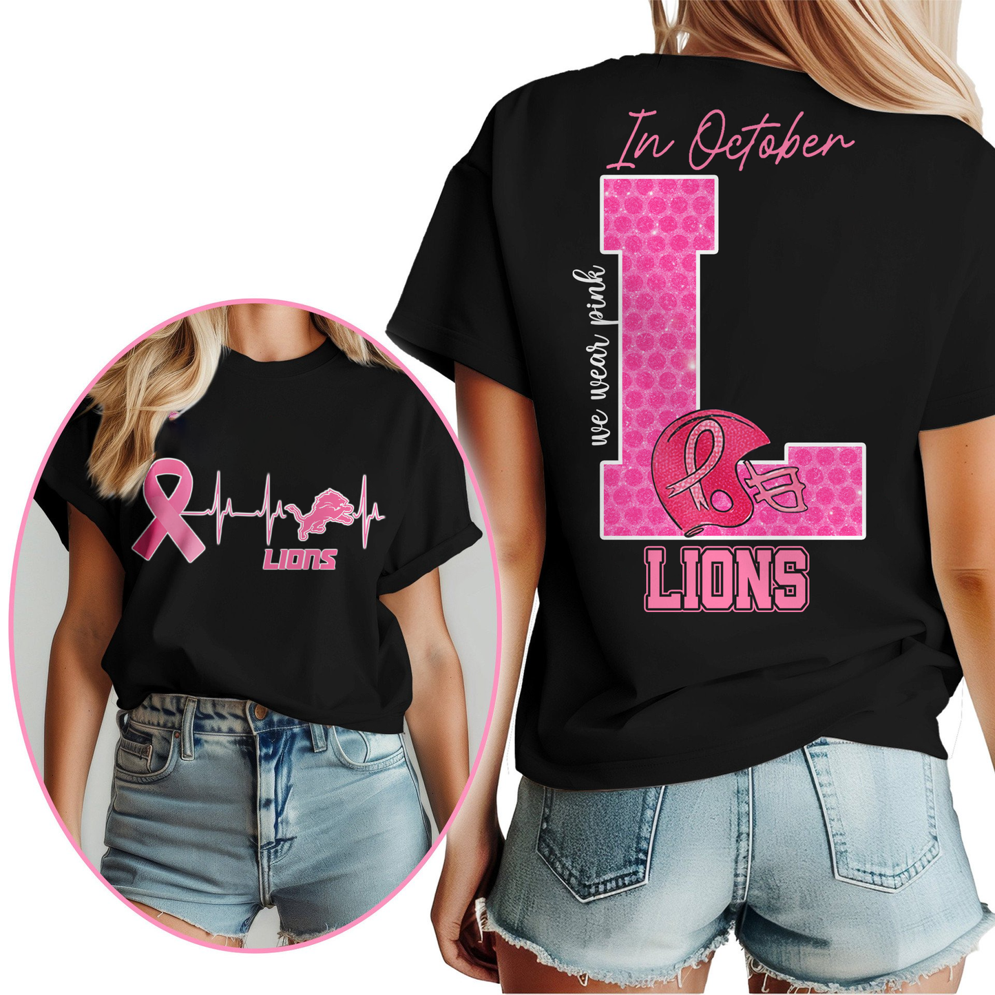 DL Premium NFL Breast Cancer Women Shirt DDT NTL