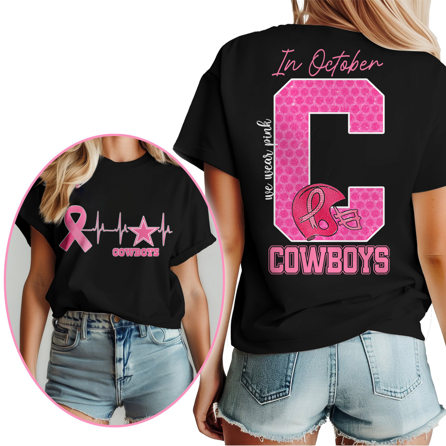 DC Premium NFL Breast Cancer Women Shirt DDT NTL