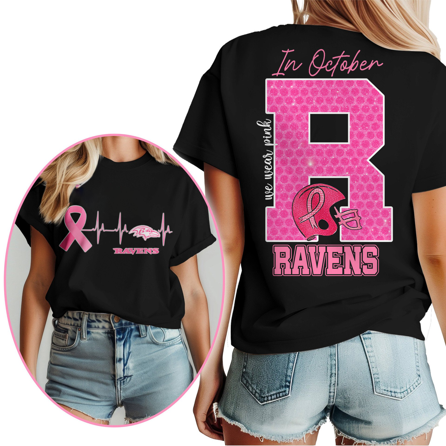 BR Premium NFL Breast Cancer Women Shirt DDT NTL