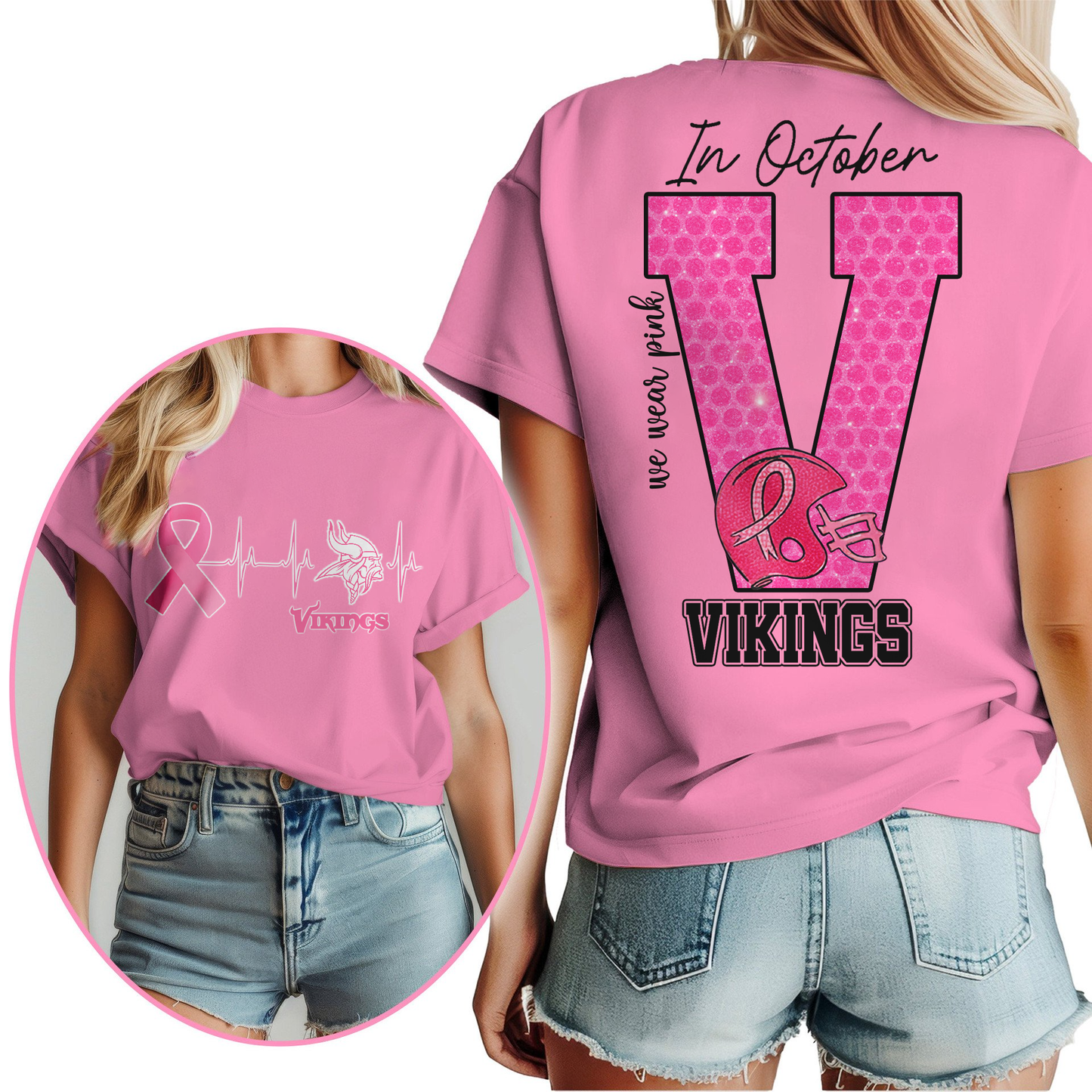 MV Premium NFL Breast Cancer Women Shirt DDT NTL