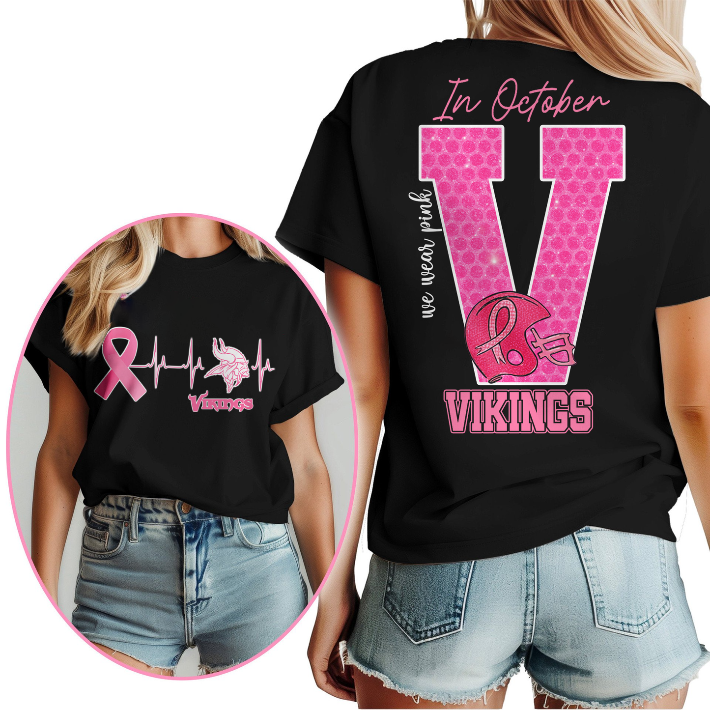 MV Premium NFL Breast Cancer Women Shirt DDT NTL