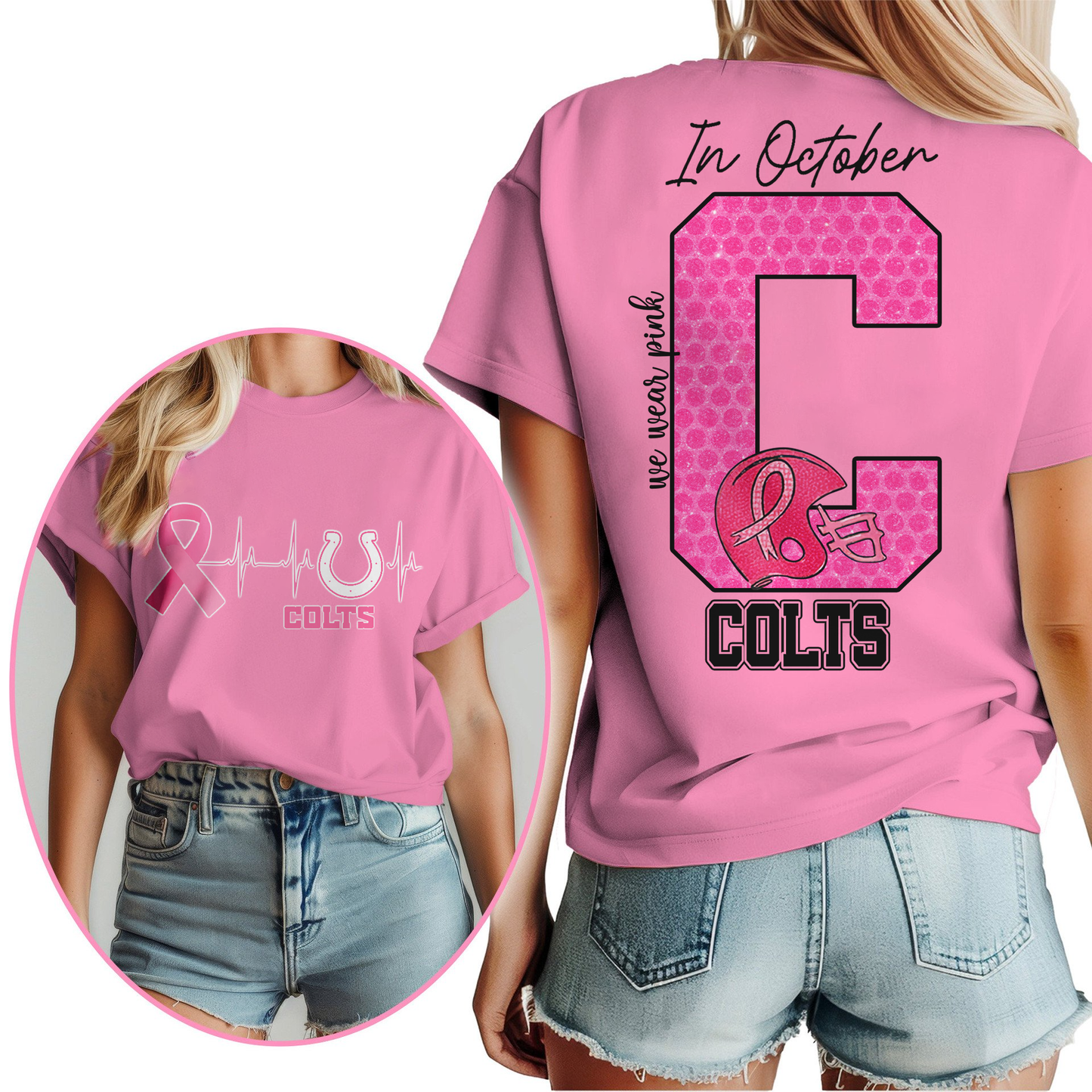 IC Premium NFL Breast Cancer Women Shirt DDT NTL