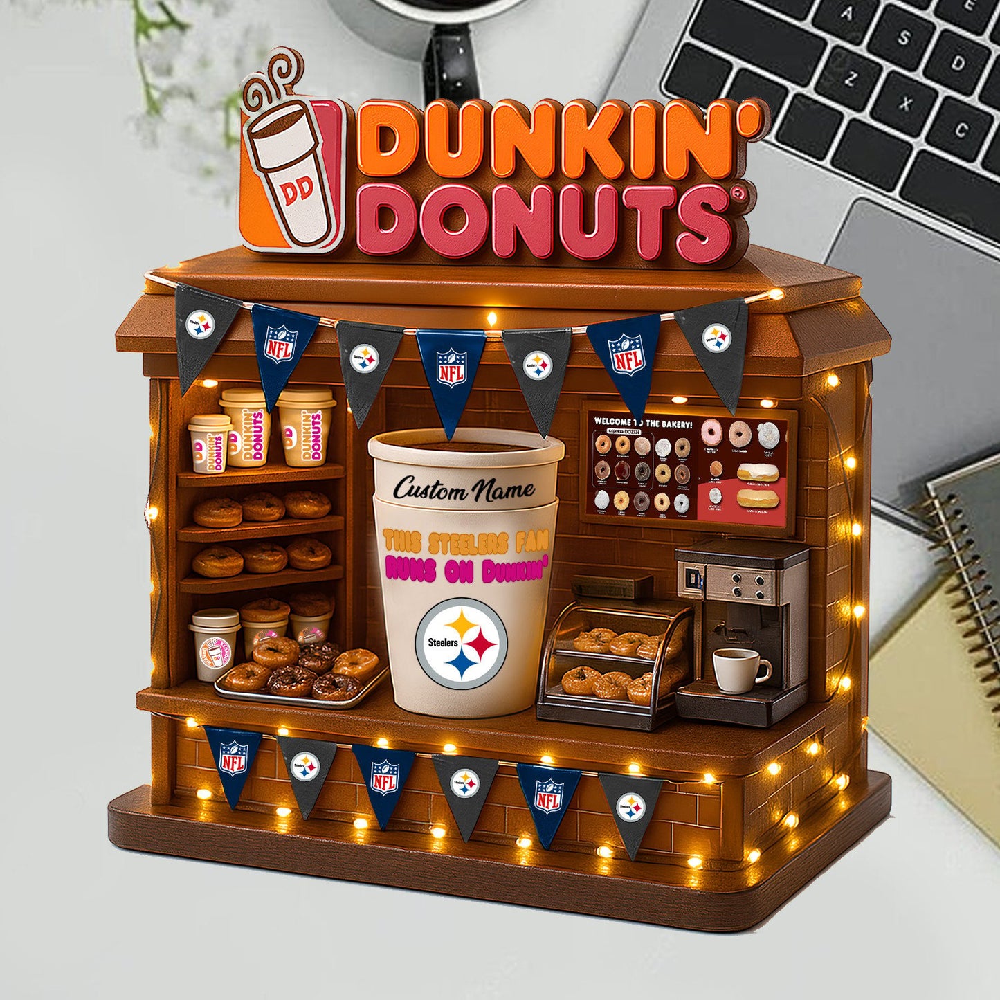 PS Acrylic Block - NFL x Dunkin Donuts Gift For Fans DDT CTND