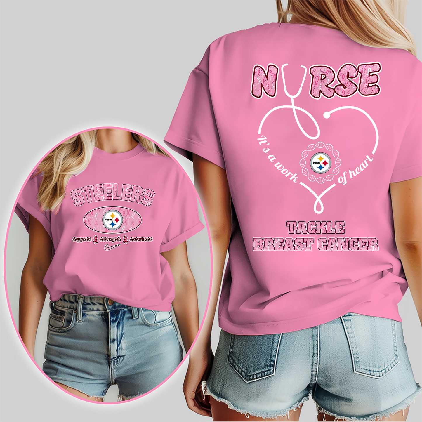 PS Nurse Tackle Breast Cancer 3D Shirt DDT CTND